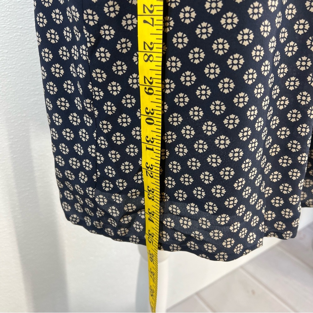 Madewell Knee Length Sheath Dress Navy Floral Patterned SIZE XS‎ - Picture 10 of 17